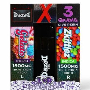 Dazed 3g Dual Chamber Disposable Gelato+Zkittlez White Runts