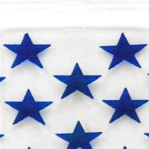 Zip Bags 2020 10/100PK 1000ct/BG Blue Stars