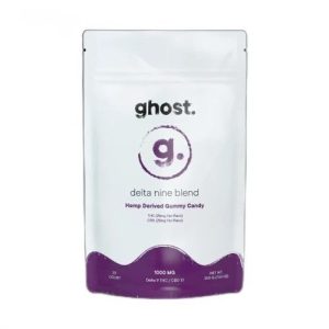 Ghost 1000mg D9 CBD Gummies 20ct Black Cherry