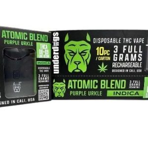 Underdogs Atomic 3g THC-A Live Resin Disposable Purple Urkle