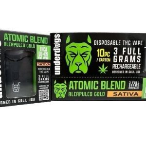 Underdogs Atomic 3g THC-A Live Resin Disposable Alcapulco Gold