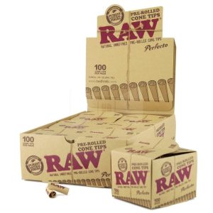 Raw Perfecto Cone Tips 6 Per Box/ 100 Cone Tips Per Pack