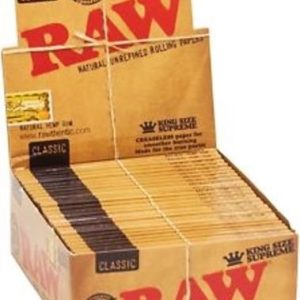 Raw King Size Supreme Rolling Papers 24ct