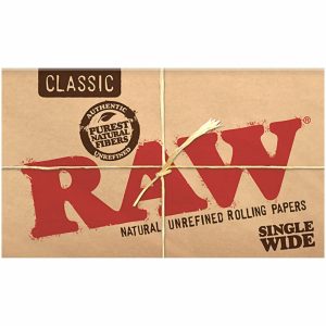 Raw Single Wide Classic Papers 25 Per Box