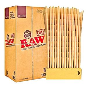 Raw Classic Cones King Size 1400 Cones Display