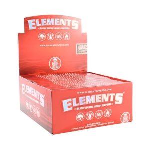 Elements King Slim Red Papers 50 Booklets/ Box