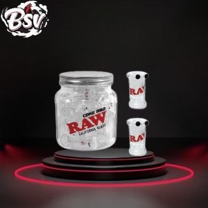 Raw Cone Bro Glass Tip Jar 30ct
