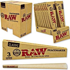 Raw Peacemaker Cone 3pk 16CT/ Display