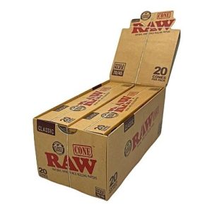 Raw 70/45 Cones 20CT 12 PK/Display