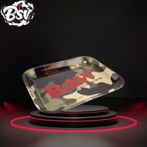 Raw Camo large Metal Rolling Tray