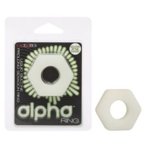 Calexotics Alpha Ring Liquid Silicone Prolonging Ring Glow In Th