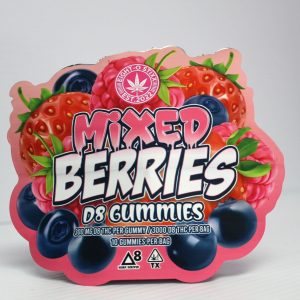 Eight-O Stixx 300mg D8 10ct Gummies Mixed Berries