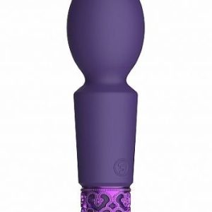 Royal Gems Brilliant Mini Wand 10 Speed Vibrator Purple
