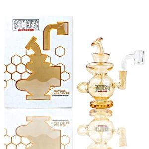 Stokes Saturn Glass Dab Rig 10mm Quartz Banger