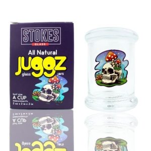 Stokes Juggz Glass Jars A Cup 2oz Skeleton