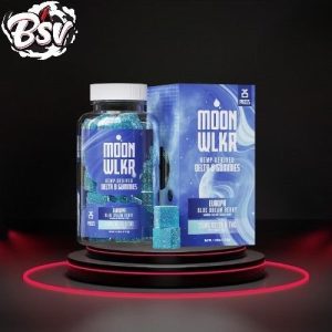 Moon Wlkr Gummies Delta 8 25ct Europa (Blue Dream Raspberry)