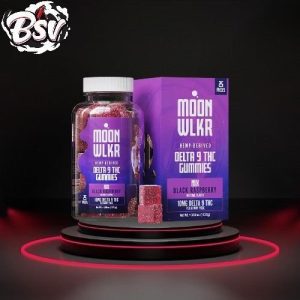 Moon Wlkr Gummies Delta 9 25ct Nix (Black Raspberry)