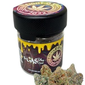 Eight-O Stixx 3.5g THC-A Flower Jar White Widow Hybrid