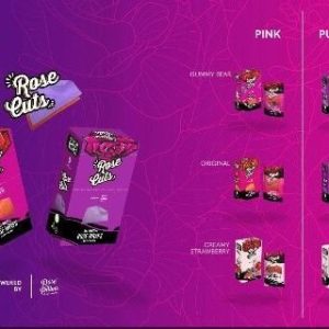 Rose Cuts Rose Wraps 3PK 15ct Box Purple Gummy Bear