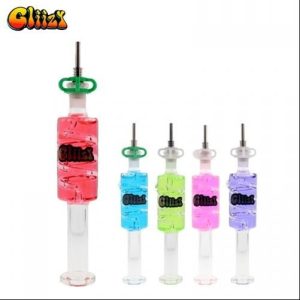 Gliizy Glass Honey Straw Coil Perc Red