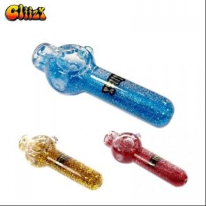Gliizy 4in Glass Glycerin Spoon Blue