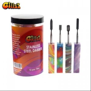 Gliizy Stainless Steel Dabber 10ct/Jar Tye Dye