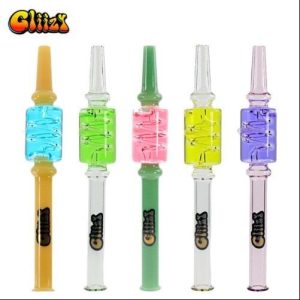 Gliizy Spiru Colored Glass Honey Straw Red