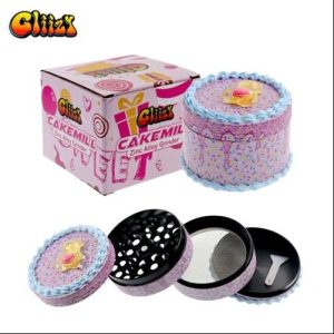 Gliizy 62mm 4p Zinc Alloy Grinder Cake Splatter