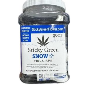 Sticky Green Snow THC-A 20ct 1 Gram Bud Mix Blend Purple Punch