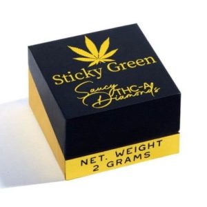Sticky Green Saucy THC-A Diamonds 2g Live Resin White Widow
