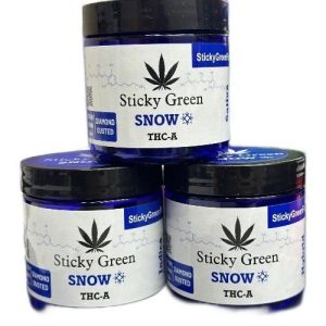 Sticky Green Snow THC-A Flower 3.5g Wedding Cake Sativa