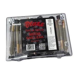 Blaze 40ct Pre-Rolls THC-A Gold Gas Leak Sativa