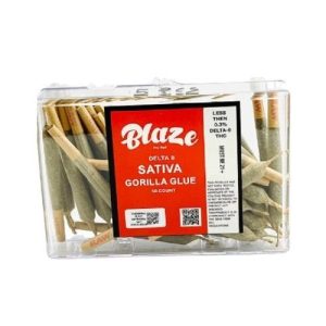 Blaze 50ct Pre-Rolls Delta 8 Gorilla Glue Sativa