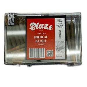 Blaze 50ct Pre-Rolls Delta 8 Kush Indica