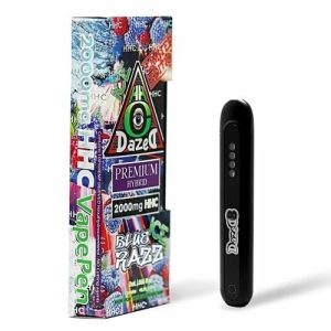 Dazed Titanz 2 Gram HHC Disposable Blue Razz Ice Hybrid