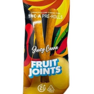 Fruit Joints THC-A Pre-Rolls 1g 2ct Strawberry Melt Sativa