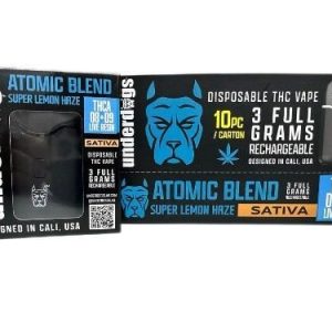 Underdogs Atomic 3g THC-A Live Resin Disposable Sour Lemon Haze