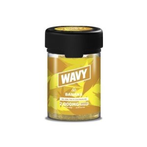 Wavy 2,000mg 20ct Live Resin Gummies Banana