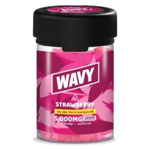 Wavy 5,000mg 20ct Live Resin Gummies Banana