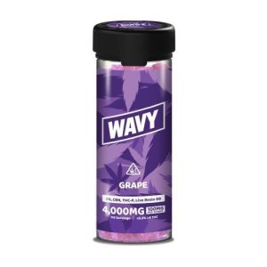 Wavy 4,000mg 40ct Live Resin Gummies Grape