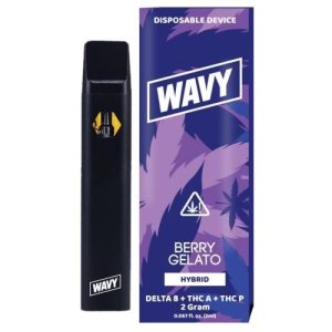 Wavy 2g THC-A Delta 8 Disposable Berry Gelato