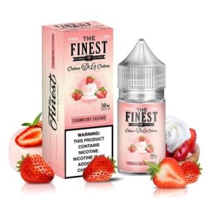 The Finest Nic Salt Creme Edition Strawberry Custard 30mg