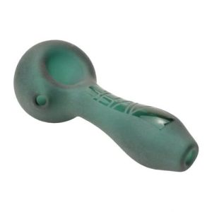 Grave Sand Blasted Spoon Hand Pipe Lake Green