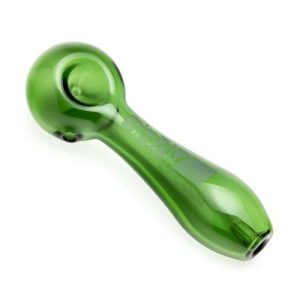 Grav Large Spoon Hand Pipe Green