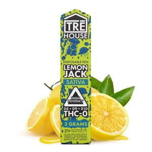 Tre House Disposable Pen THC-O Lemon Jack Sativa 2 Grams