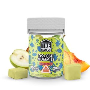 TRE House Delta-9 + CBD Gummies Peach Pear