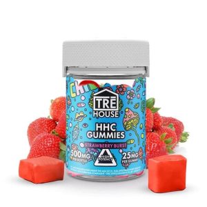 TRE HOUSE - HHC EDIBLE - HIGH POTENCY STRAWBERRY BURST GUMMIES