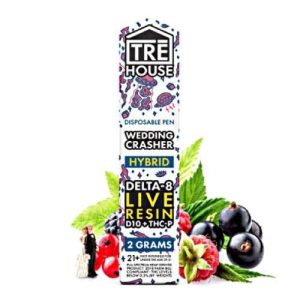 Tre House Disp D8 Live Resin D10+THC-P Wedding Crasher Hybrid 2G