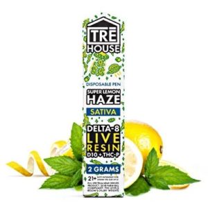 Tre House Disp D8 Live Resin D10+THC-P Sup Lemon Haze Sativa 2G