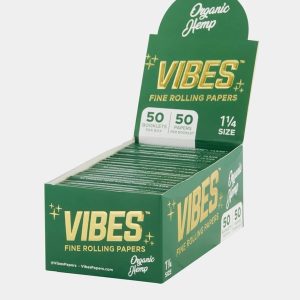 Vibes Papers 1 1/4 Oragnic Hemp 50 Booklets/ Box